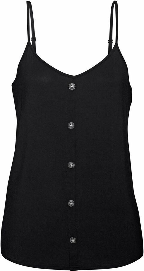 Lascana Top met spaghettibandjes Met sierknoppen in hoornlook (2-delig Set van 2) - Foto 5