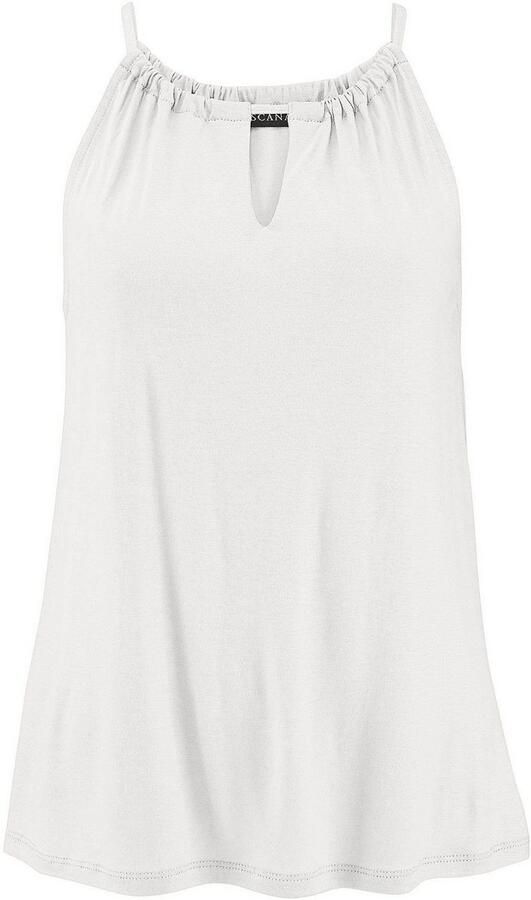 Lascana Top met spaghettibandjes met split aan de hals eenvoudig zomertop basic - Foto 6