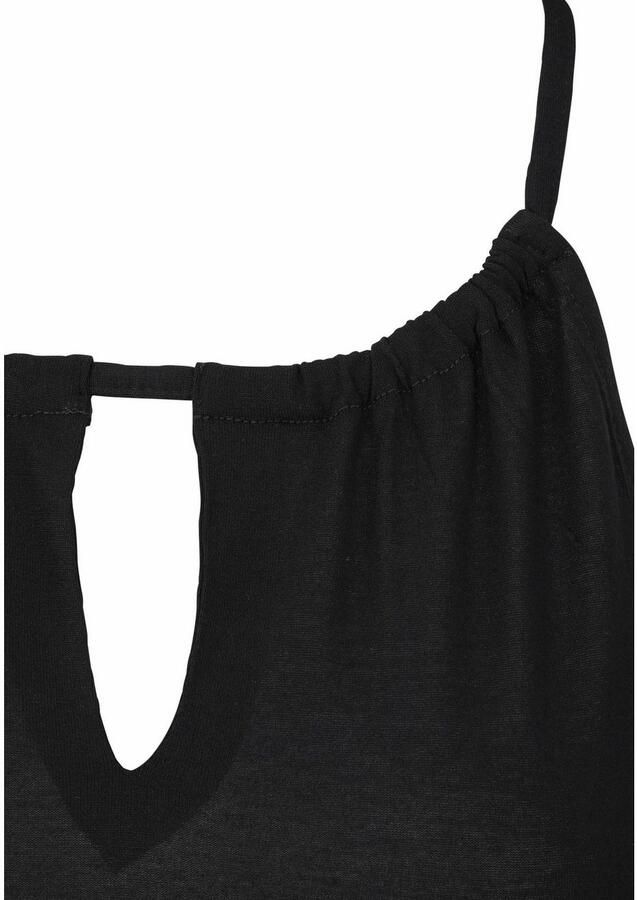 Lascana Top met spaghettibandjes met split aan de hals eenvoudig zomertop basic