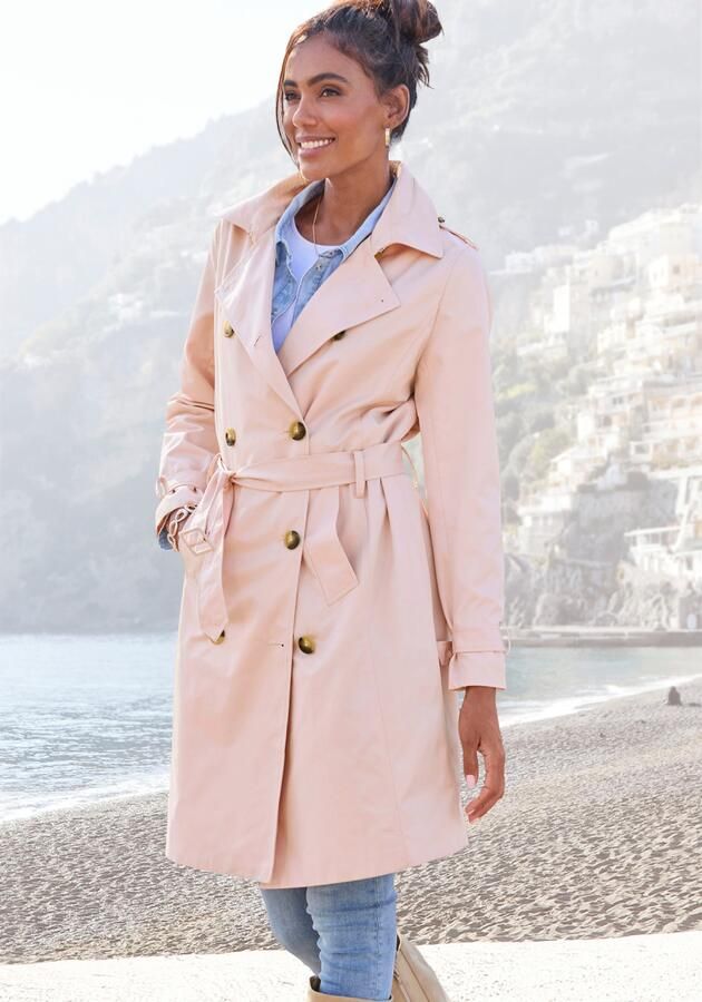 Lascana Trenchcoat met pas onderhoudsvriendelijke materiaalmix - Foto 8