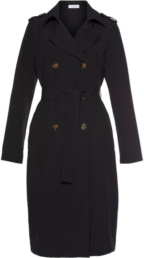 Lascana Trenchcoat om te reguleren lichte damesjas zonder voering casual-chic (Met een bindceintuur) - Foto 4