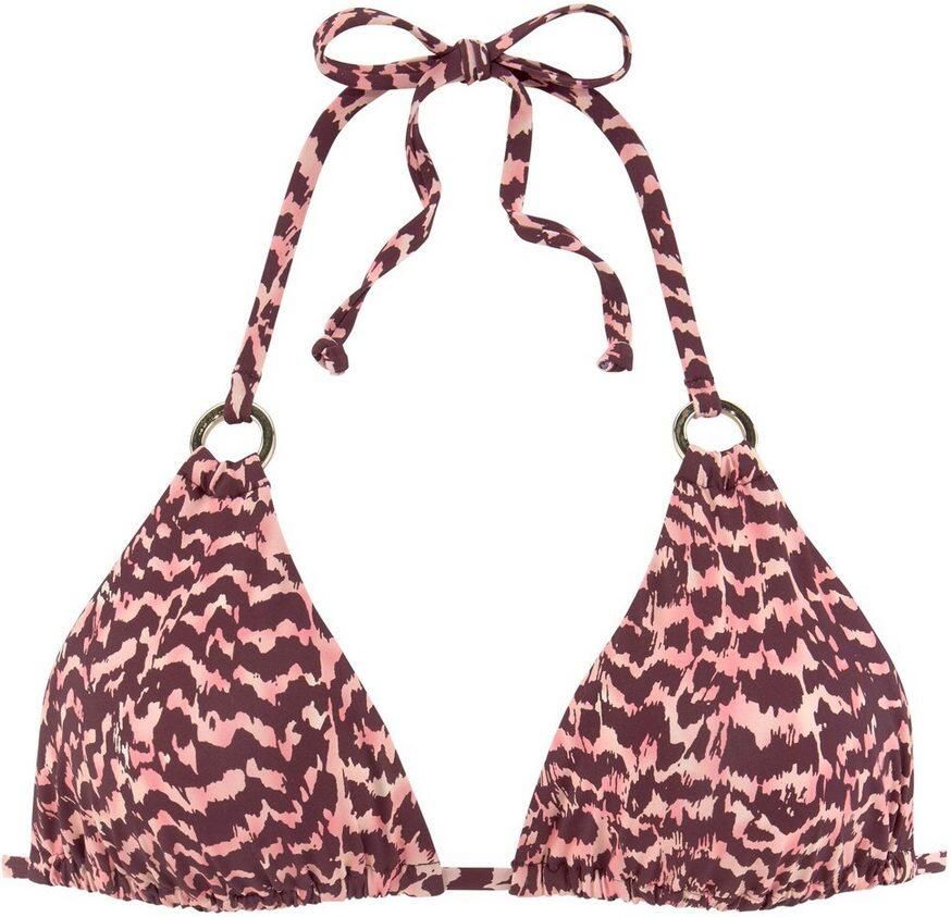 Lascana Triangel-bikinitop Holly met goudkleurige sierringen - Foto 2