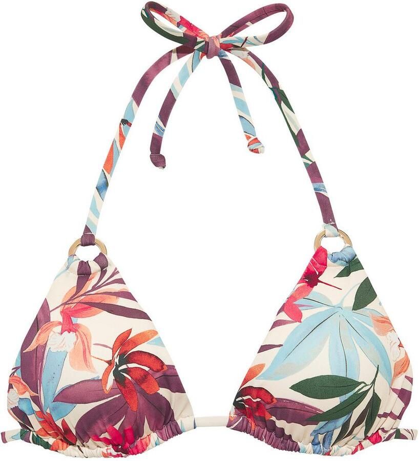 Lascana Triangel-bikinitop Imani met zomerse bladerenprint - Foto 5