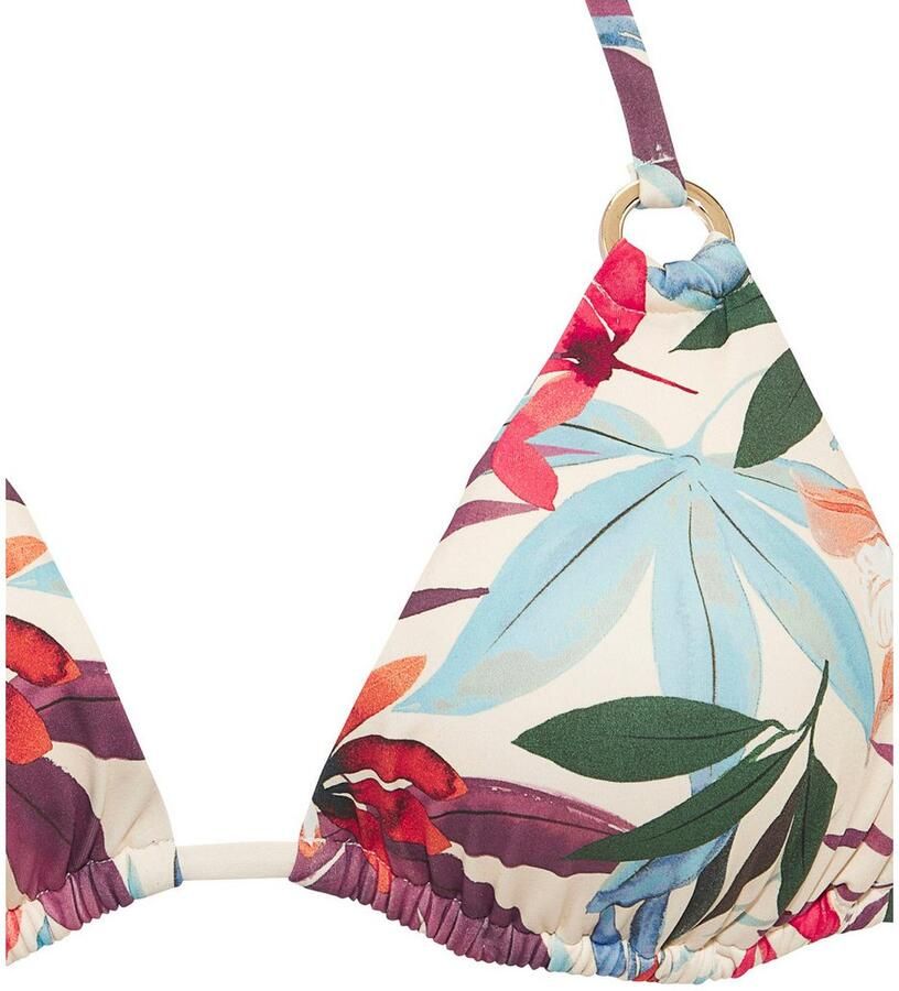 Lascana Triangel-bikinitop Imani met zomerse bladerenprint