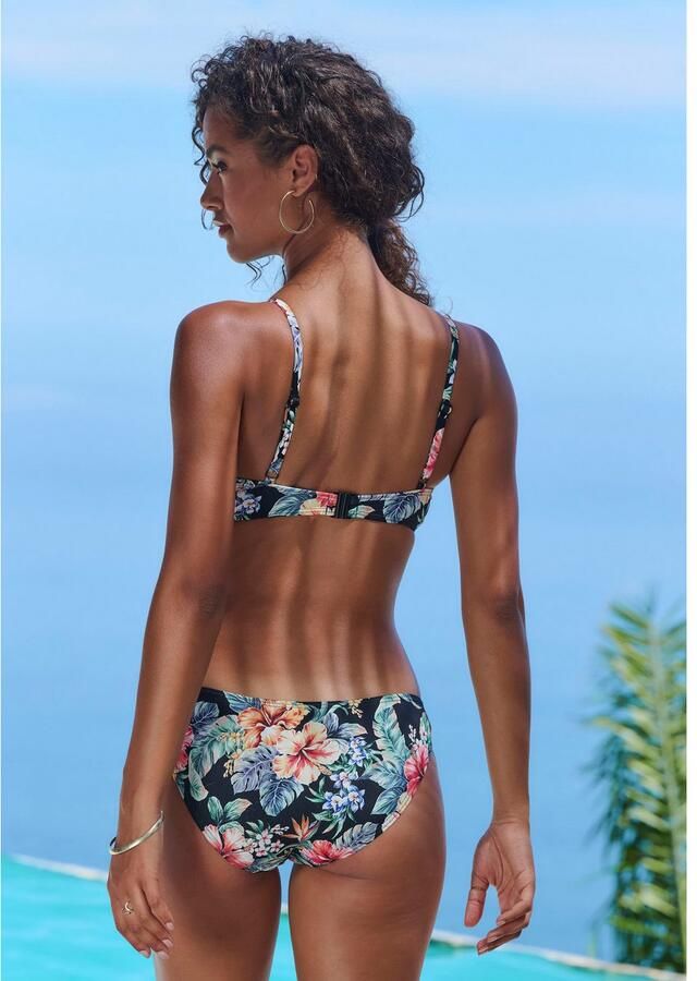 Lascana Triangel-bikinitop Salsa met ring en geweldige bloemenprint - Foto 3