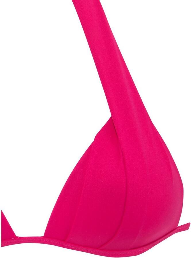 Lascana Triangelbikini in de nek te binden gewatteerde cups met ingebouwde kussens