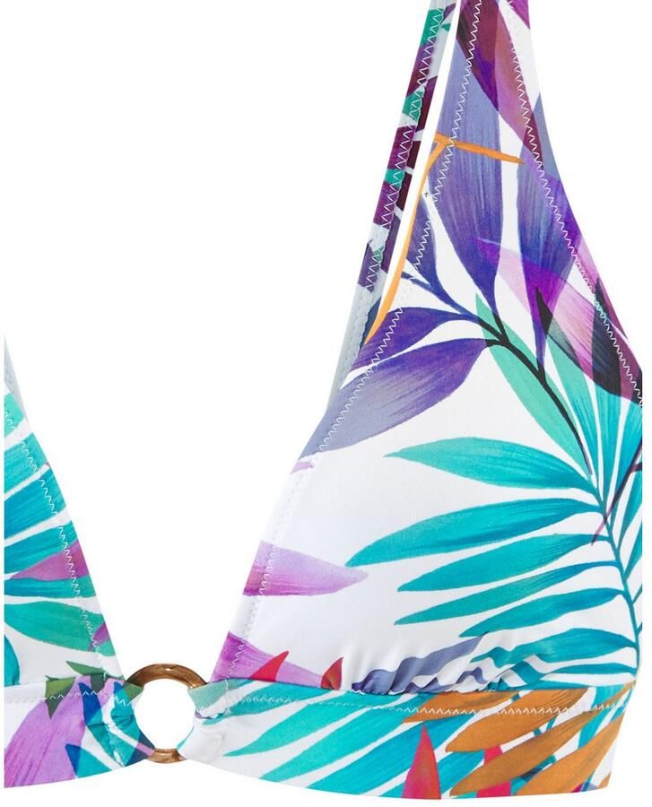 Lascana Triangelbikini met kleine goudkleurige ring - Foto 2