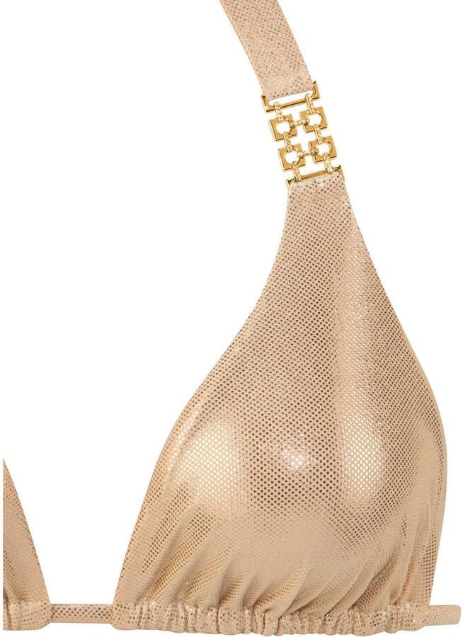 Lascana Triangelbikini Rio met goudkleurige siergespen