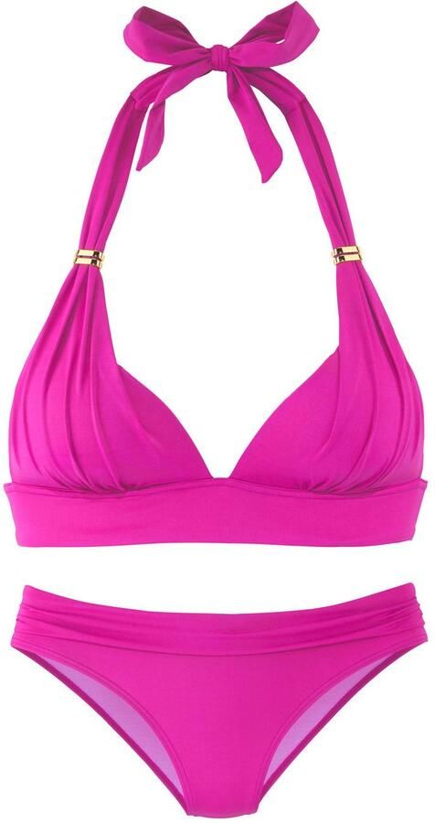 Lascana Triangelbikini Toni met goudkleurige accessoires (set) - Foto 4