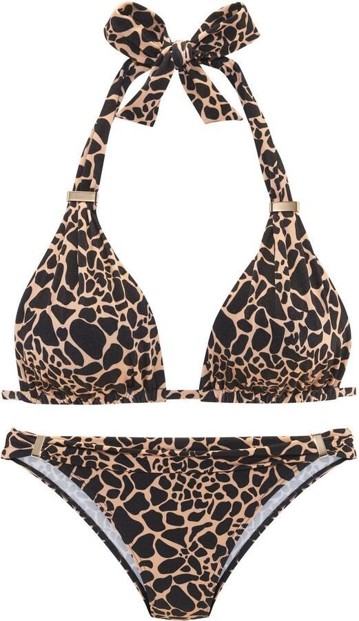 Lascana Triangelbikini Zaba Goudkleurige sieraccessoires op top en broek - Foto 4