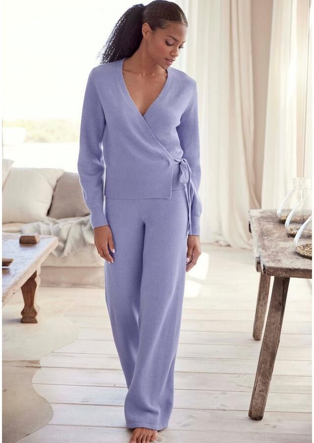 Lascana Tricotbroek -Loungebroek met ribboorden loungewear