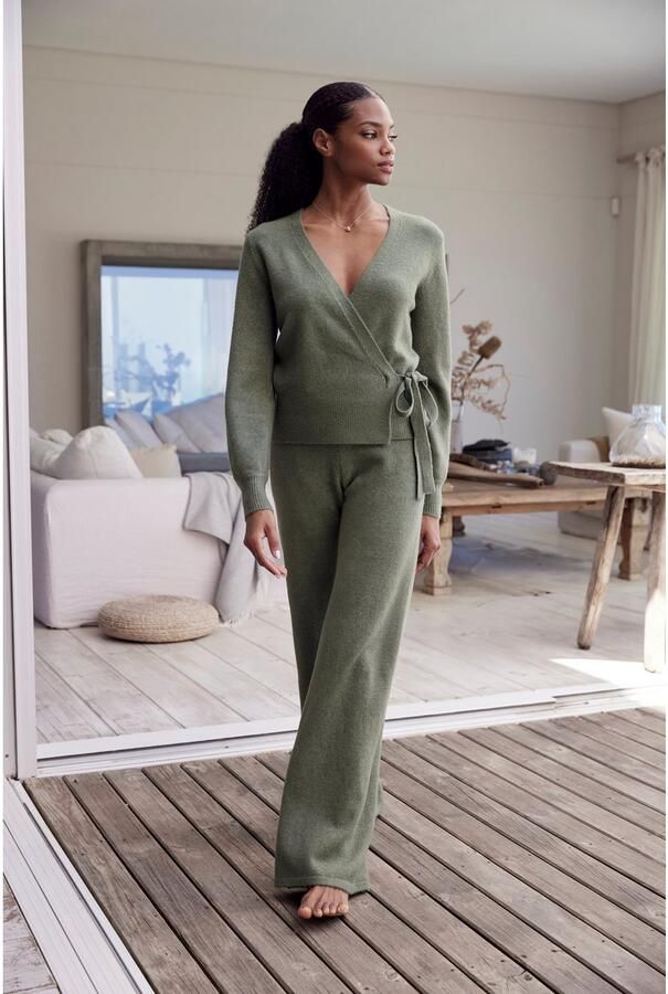 Lascana Tricotbroek -Loungebroek met ribboorden loungewear - Foto 5