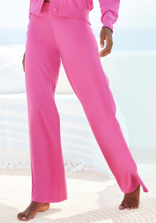 Lascana Tricotbroek -Loungebroek met wijd been loungewear - Foto 7