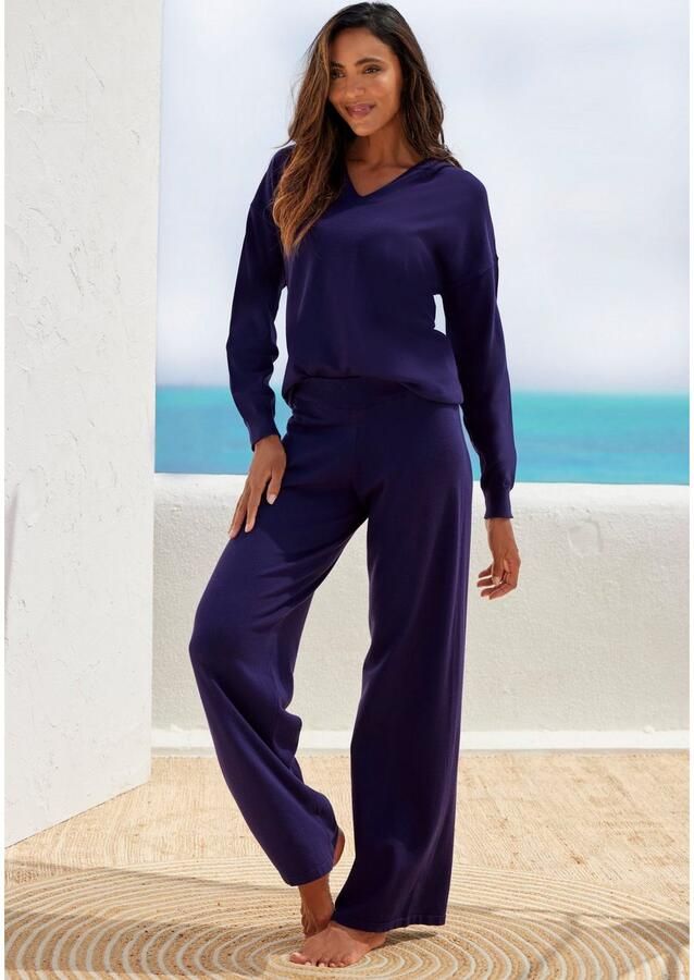 Lascana Tricotbroek -Loungebroek met wijd been loungewear - Foto 2