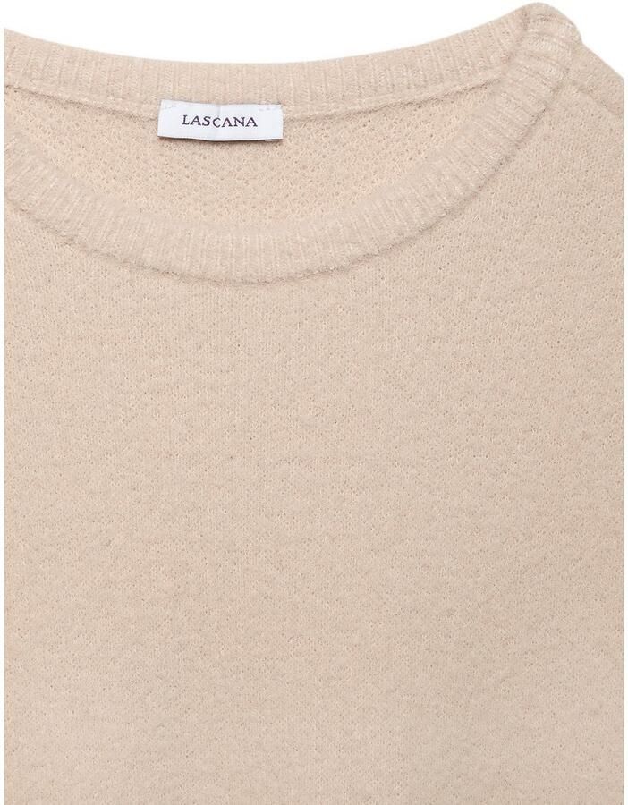 Lascana Trui met korte mouwen zachte gebreide trui figuurvolgende snit
