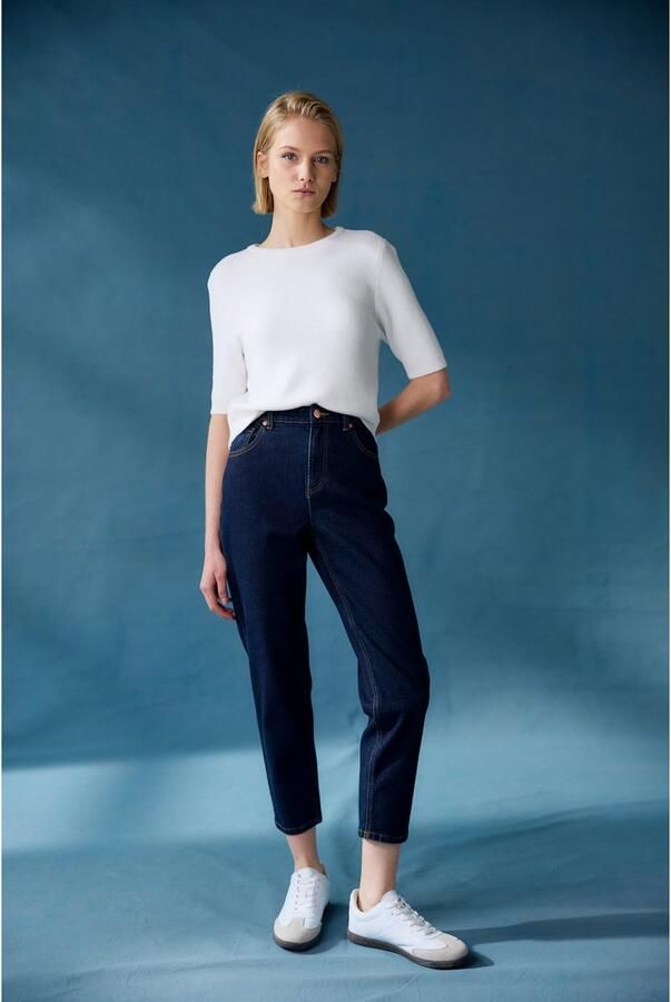 Lascana Trui met korte mouwen zachte gebreide trui figuurvolgende snit - Foto 5