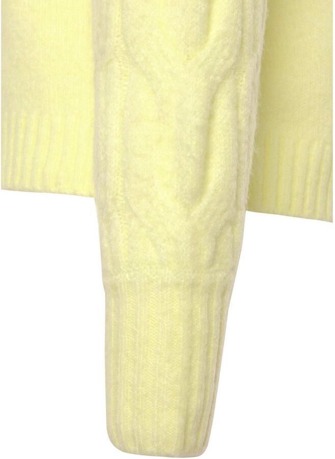 Lascana Trui met ronde hals met kabelbreidetails op de mouwen kleurrijke gebreide trui - Foto 2