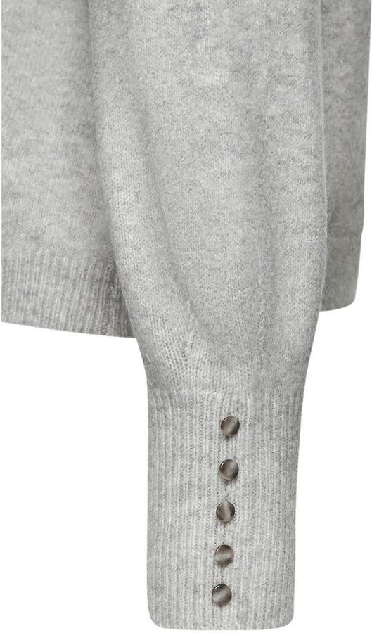 Lascana Trui met ronde hals met sierknopen wintertrui knuffelig basic - Foto 4