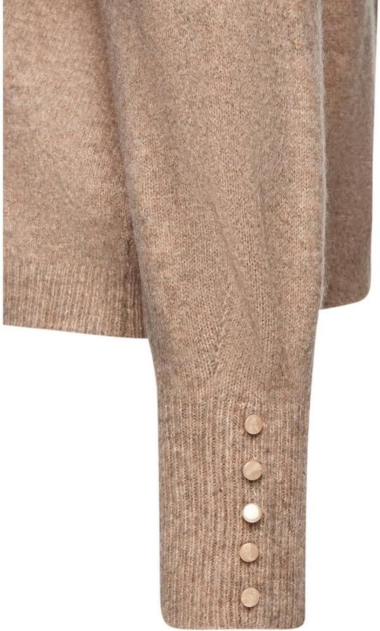 Lascana Trui met ronde hals met sierknopen wintertrui knuffelig basic - Foto 3