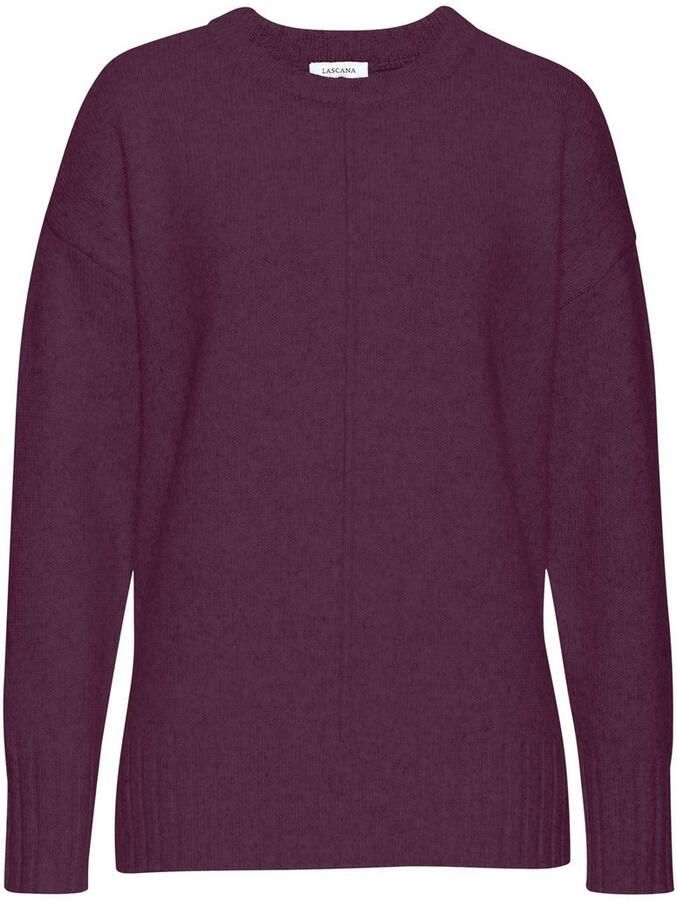 Lascana Trui met ronde hals van supersoft breiwerk kwaliteit basic