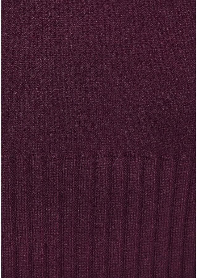 Lascana Trui met staande kraag met brede afwerkingen klassieke gebreide trui