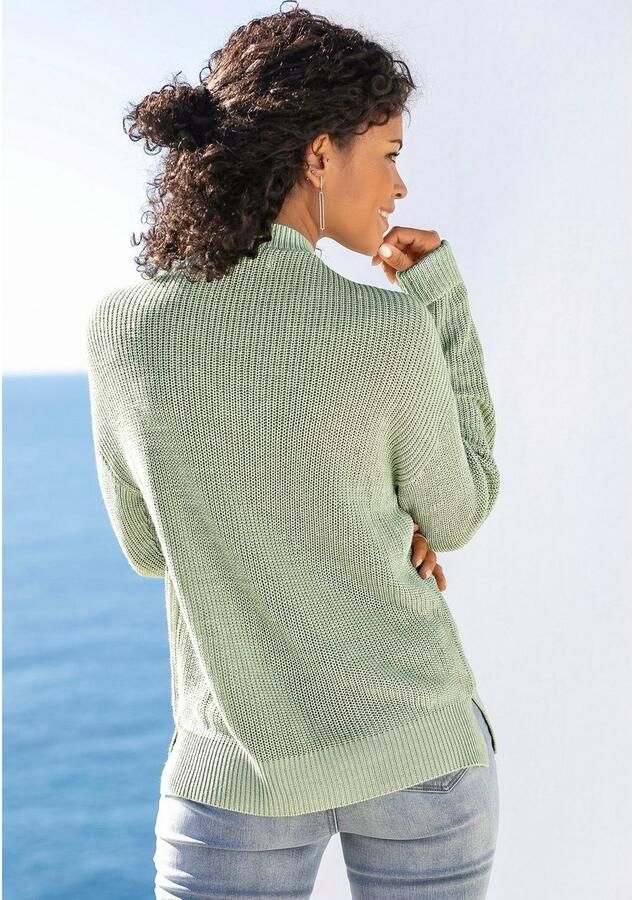 Lascana Trui met V-hals van zacht breiwerk comfortabele damespullover - Foto 6