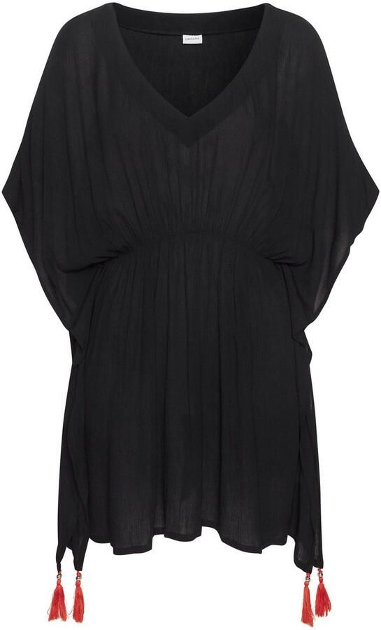 Lascana Tuniek gemaakt van crêpe viscose blousejurk strandkleding transparant - Foto 4