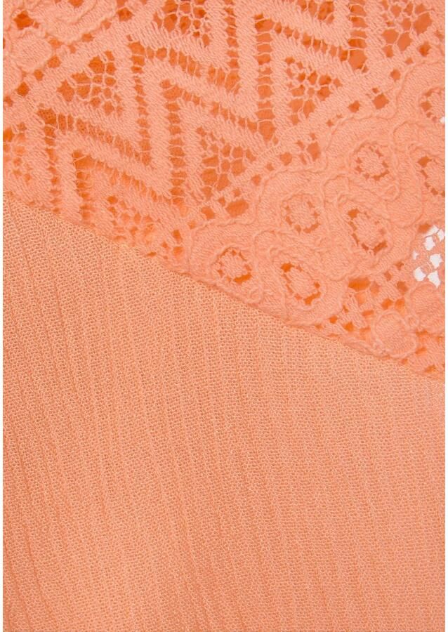 Lascana Tuniekjurk met wijde mouwen van kant blousejurk strandkleding