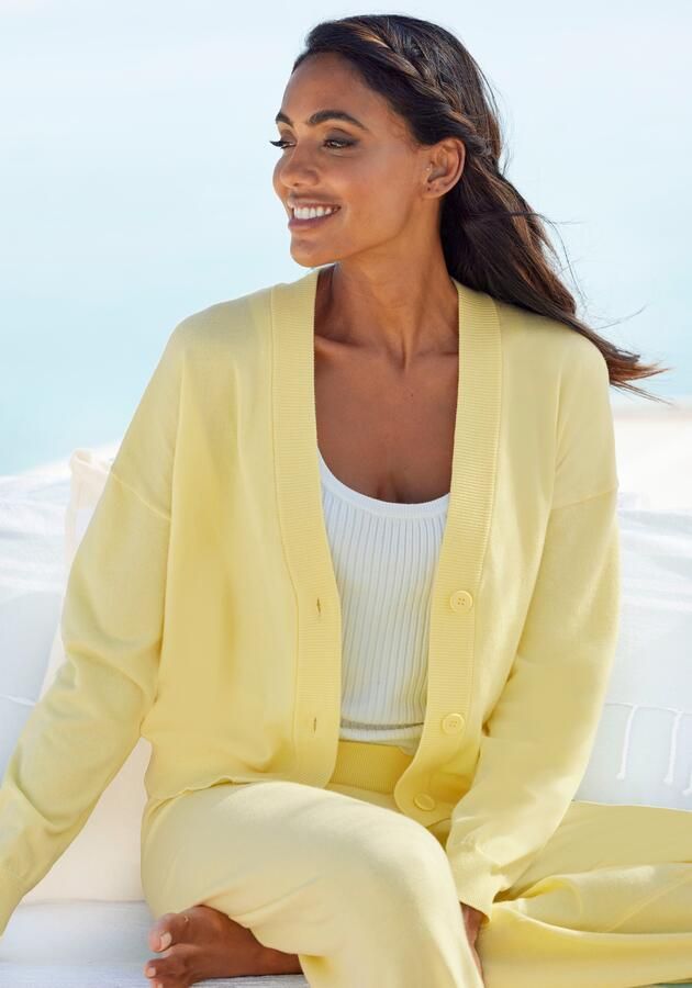 Lascana Vest -lounge jas in korte vorm loungewear - Foto 8