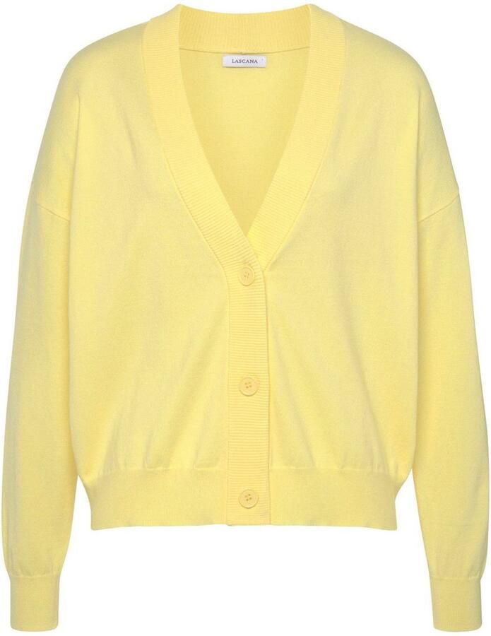 Lascana Vest -lounge jas in korte vorm loungewear