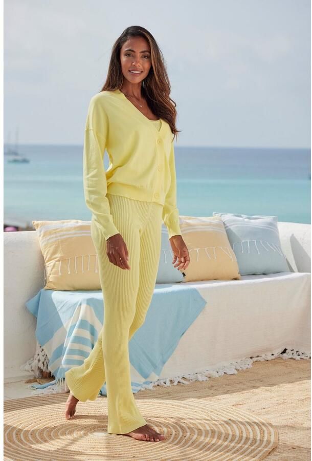 Lascana Vest -lounge jas in korte vorm loungewear - Foto 6