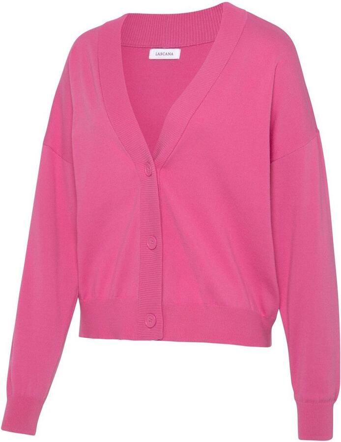 Lascana Vest -lounge jas in korte vorm loungewear