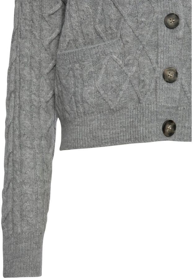 Lascana Vest met kabelpatroon knuffelzachte cardigan casual - Foto 5
