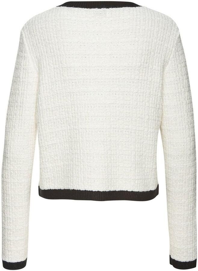 Lascana Vest met subtiele lurexdraad contrastboorden casual-chic elegant - Foto 3