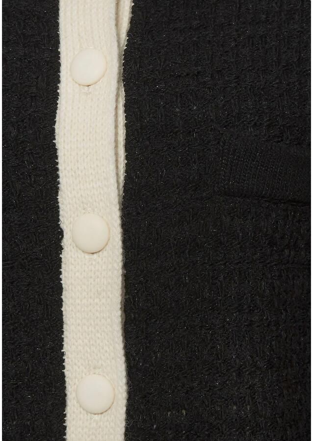 Lascana Vest met subtiele lurexdraad contrastboorden casual-chic elegant - Foto 3