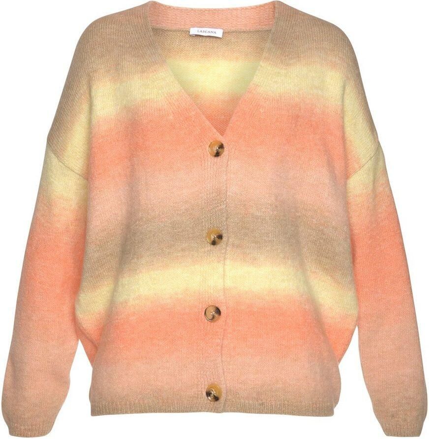 Lascana Vest met verloop zachte cardigan modieuze pasvorm