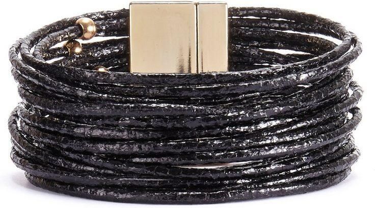 Lascana Wikkelarmbandenset Wikkelarmband in layer-look met parels magnetische armband armbanden set (2-delig) - Foto 4