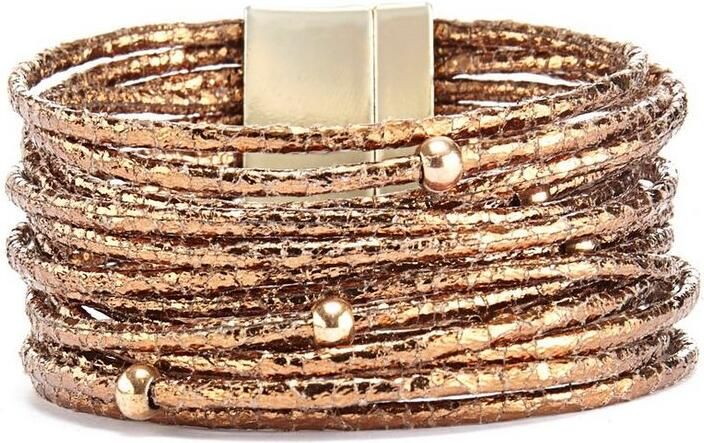 Lascana Wikkelarmbandenset Wikkelarmband in layer-look met parels magnetische armband armbanden set (2-delig) - Foto 3