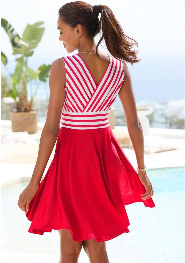 Lascana Zomerjurk in wikkel-look strandjurk maritiem - Foto 3