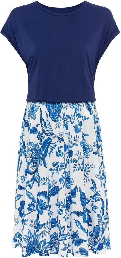 Lascana Zomerjurk met bedrukte rok t-shirt jurk strandjurk - Foto 3