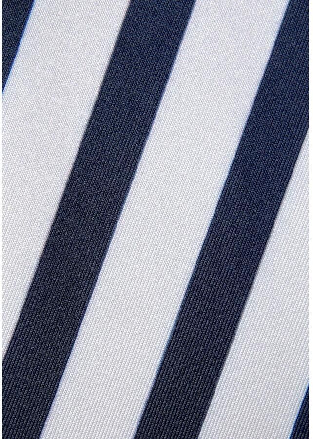 Lascana Zomerjurk met gestreepte print wikkeljurk getailleerde mini jurk casual-chic