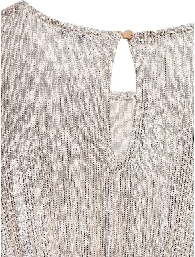 Lascana Zomerjurk met glinsterdraden in het materiaal partyjurk licht transparant