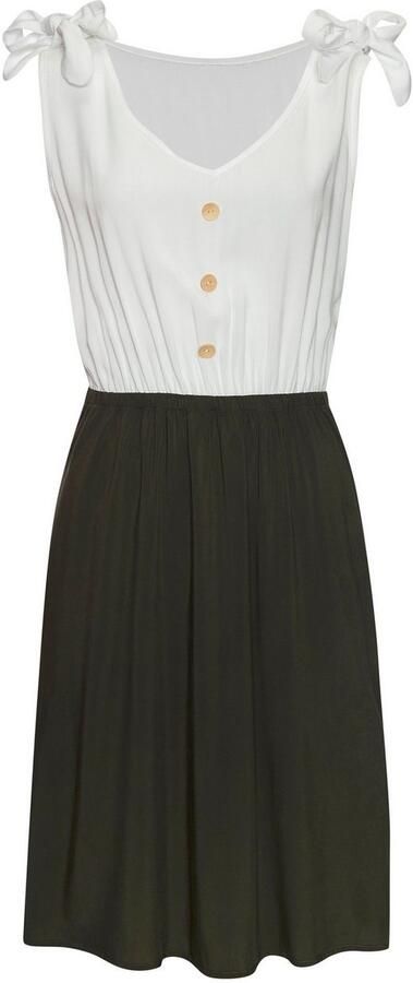 Lascana Zomerjurk met strikjes strandjurk casual - Foto 4