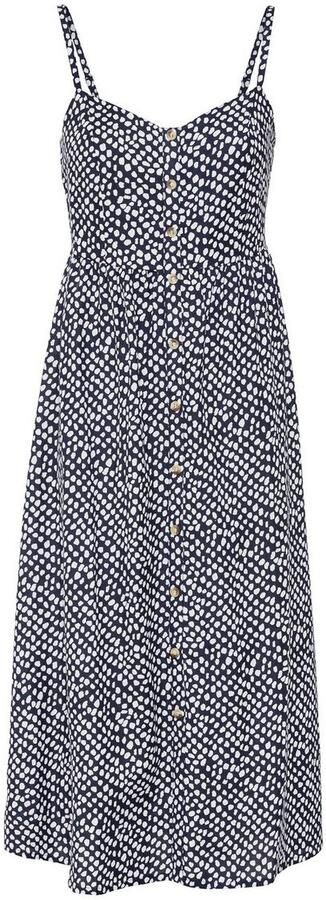 Lascana Zomerjurk van linnenmix midijurk met sierknopsluiting strandjurk - Foto 8