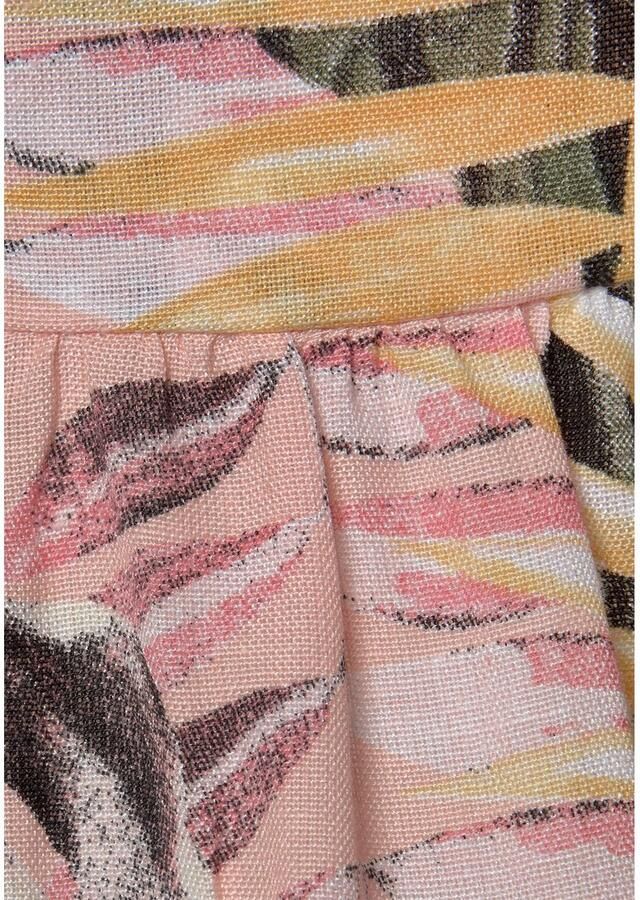 Lascana Zomerjurk van mix van linnen midi jurk met knoopsluiting aan de voorkant strandjurk - Foto 2