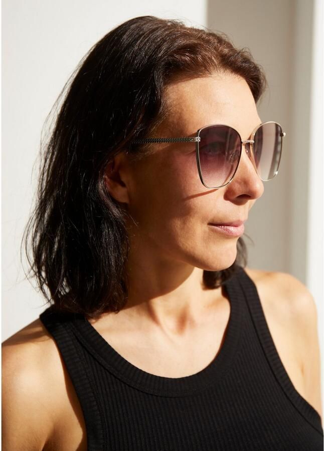 Lascana Zonnebril Trapezvormige zonnebril Rechthoekige look damesbril met UV-bescherming - Foto 2