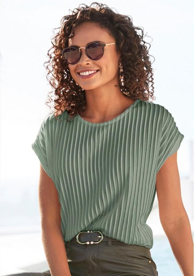 Lascana Zonnebril ronde zonnebril getinte glazen met uv-bescherming damesbril