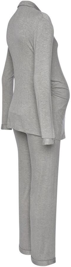 Lascana Zwangerschapspyjama met knoopsluiting en rimpeling aan de zijnaad (2-delig 1 stuk) - Foto 5