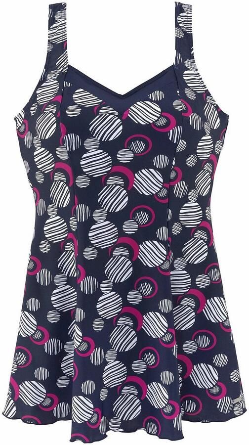 Lascana Zwemjurk met modieuze cirkels en modellerend effect - Foto 4