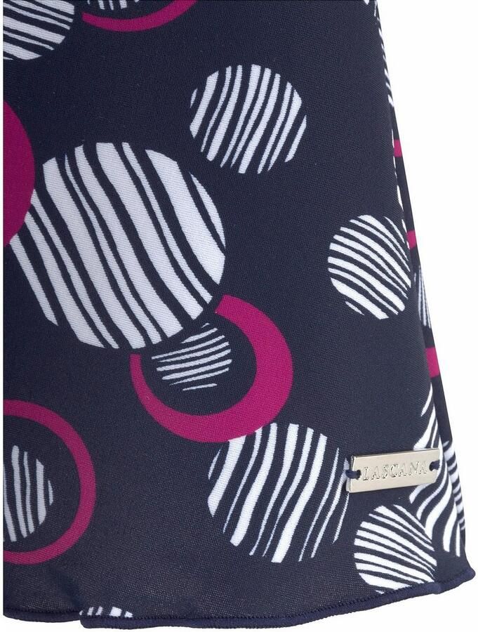 Lascana Zwemjurk met modieuze cirkels en modellerend effect